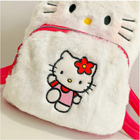 Hello Kitty Backpack Kawaii Sanrioed Kuromi Cartoon Plush Bag Soft Stuffed Animals C75 - Lusy Store