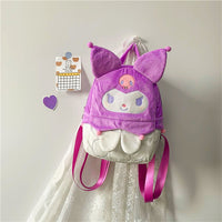 Hello Kitty Backpack Kawaii Sanrioed Kuromi Cartoon Plush Bag Soft Stuffed Animals C75 - Lusy Store