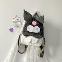 Hello Kitty Backpack Kawaii Sanrioed Kuromi Cartoon Plush Bag Soft Stuffed Animals C75 - Lusy Store