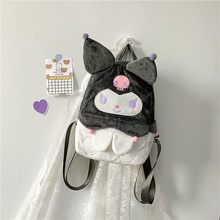 Hello Kitty Backpack Kawaii Sanrioed Kuromi Cartoon Plush Bag Soft Stuffed Animals C75 - Lusy Store