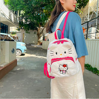 Hello Kitty Backpack Kawaii Sanrioed Kuromi Cartoon Plush Bag Soft Stuffed Animals C75 - Lusy Store