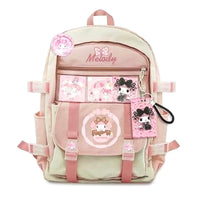 Hello Kitty Backpack Kuromi Fashion Large Capacity Shoulder Bags Women School Bag C79 - Lusy Store