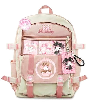 Hello Kitty Backpack Kuromi Fashion Large Capacity Shoulder Bags Women School Bag C79 - Lusy Store