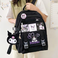 Hello Kitty Backpack Kuromi Fashion Large Capacity Shoulder Bags Women School Bag C79 - Lusy Store