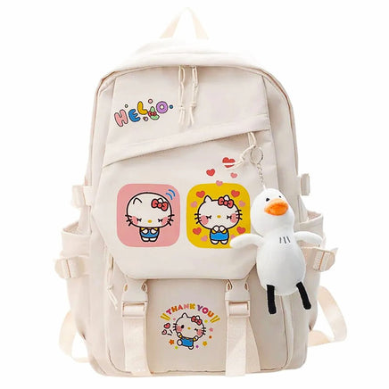 Hello Kitty Backpack Large Capacity Y2K Kawaii Sanrio Student Schoolbag HK39 - Lusy Store LLC
