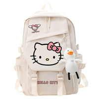Hello Kitty Backpack Large Capacity Y2K Kawaii Sanrio Student Schoolbag HK39 - Lusy Store LLC