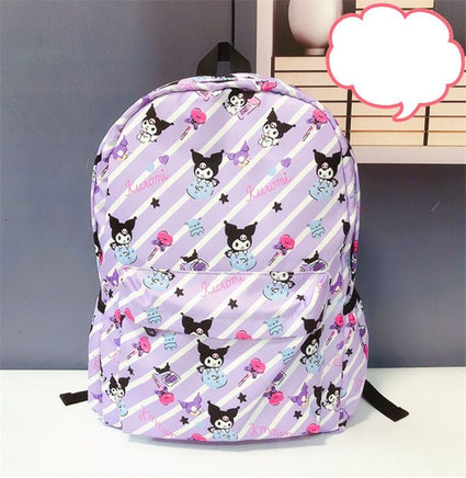 Hello Kitty Backpack Sanrio Cartoon Junior and Senior High School Schoolbag C93 - Lusy Store