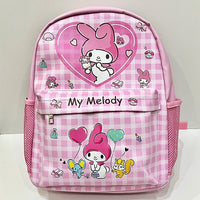 Hello Kitty Backpack Sanrio High Capacity Waterproof Kulomi Student Bag C71 My Melody 2 15"x11"x4.3"