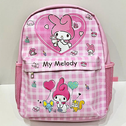 Hello Kitty Backpack Sanrio High Capacity Waterproof Kulomi Student Bag C71 My Melody 2 15"x11"x4.3"