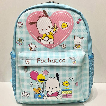 Hello Kitty Backpack Sanrio High Capacity Waterproof Kulomi Student Bag C71 Pochacco 2 15"x11"x4.3"