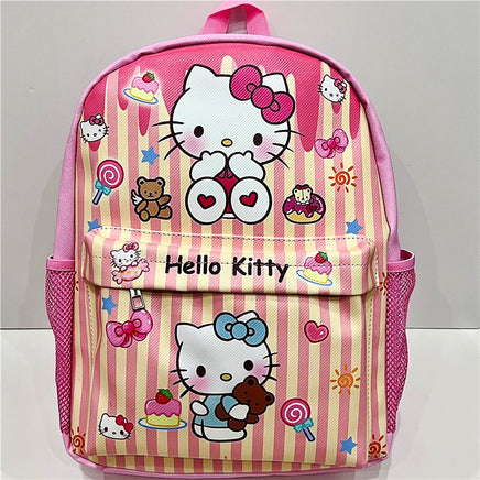 Hello Kitty Backpack Sanrio High Capacity Waterproof Kulomi Student Bag C71 Hello Kitty 1 15"x11"x4.3"