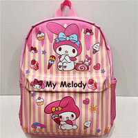 Hello Kitty Backpack Sanrio High Capacity Waterproof Kulomi Student Bag C71 My Melody 15"x11"x4.3"