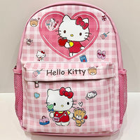 Hello Kitty Backpack Sanrio High Capacity Waterproof Kulomi Student Bag C71 Hello Kitty 2 15"x11"x4.3"