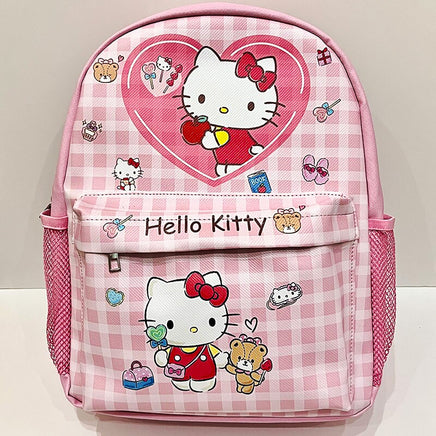 Hello Kitty Backpack Sanrio High Capacity Waterproof Kulomi Student Bag C71 Hello Kitty 2 15"x11"x4.3"