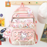 Hello Kitty Backpack Sanrio Melody Kulomi High Capacity Waterproof Laptop School Bag C70 - Lusy Store