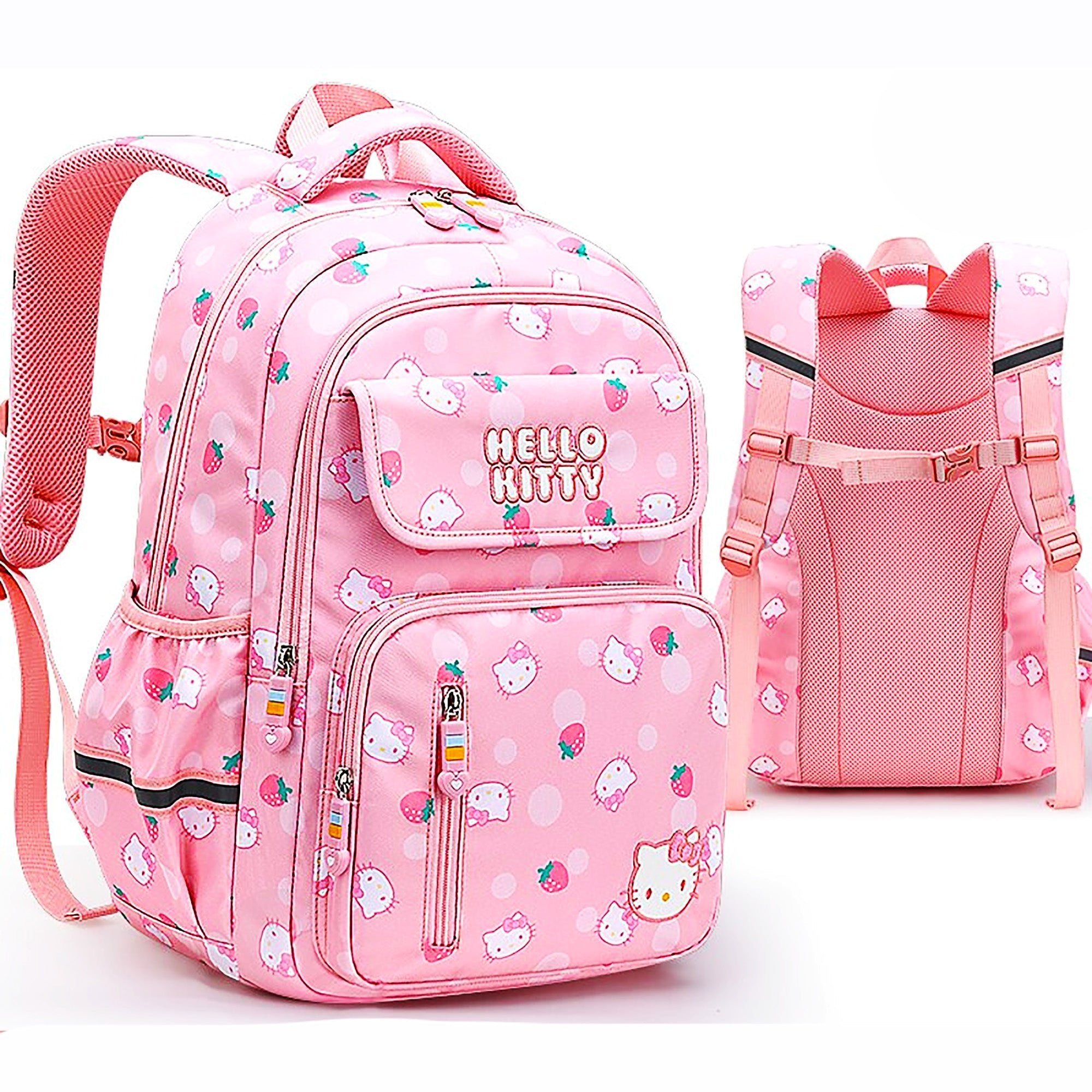 Mother garden strawberry Backpack School Girl kawaii pink used