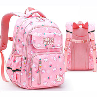 Hello Kitty Backpack Sanrios Schoolbag Cartoon Strawberry Waterproof Anti Lost Backpack C89 - Lusy Store