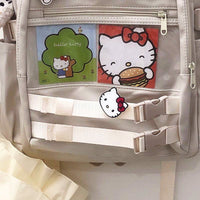 Hello Kitty Backpack Soft Girl Cute Campus Schoolbag Middle School Student C81 - Lusy Store
