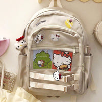 Hello Kitty Backpack Soft Girl Cute Campus Schoolbag Middle School Student C81 - Lusy Store