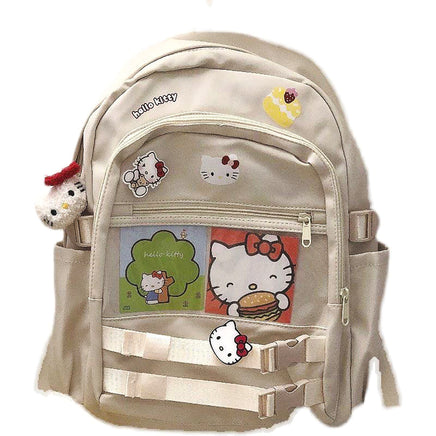 Hello Kitty Backpack Soft Girl Cute Campus Schoolbag Middle School Student C81 - Lusy Store