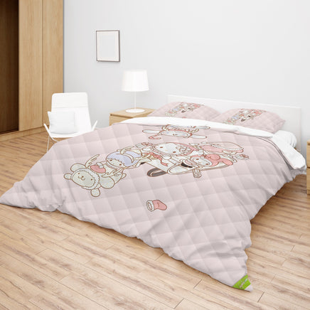 Hello Kitty Bed Set Adorable Elegance Cute Bedding Set for Sweet Dreams - Lusy Store LLC