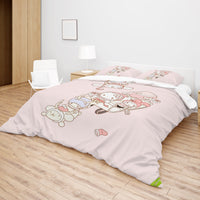 Hello Kitty Bed Set Adorable Elegance Cute Bedding Set for Sweet Dreams - Lusy Store LLC