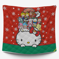 Hello Kitty Bed Set- Adorable Slumber - Hello Kitty and Friends Make Bedtime Fun 1pc Quilt