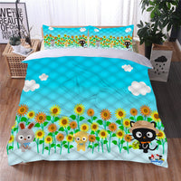 Hello Kitty Bed Set Chococat Sanrio Cute Bed Sheets Cartoon Bed Cotton Comforters Floral Duvet Covers LS22829 - Lusy Store