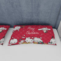 Hello Kitty Bed Set Christmas Red Blanket Cozy Comfort With Cute Sanrio Characters - Lusy Store LLC