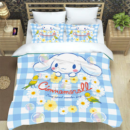 Cinnamoroll Bed Set Cute and Cool Bed Linen Set Duvet Cover Pillowcase For Bed Room Only Quilt