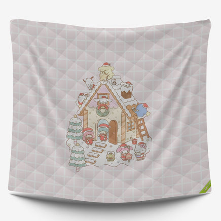 Hello Kitty Bed Set for a Merry Christmas Sanrio Splendor Quilted Elegance - Lusy Store LLC