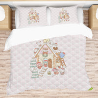 Hello Kitty Bed Set for a Merry Christmas Sanrio Splendor Quilted Elegance - Lusy Store LLC