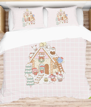 Hello Kitty Bed Set for a Merry Christmas Sanrio Splendor Quilted Elegance - Lusy Store LLC