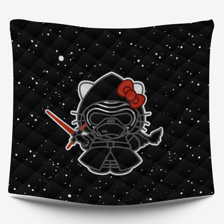 Hello Kitty Bed Set - Galactic Dreams - Star Wars Black Bedding Set - Lusy Store LLC