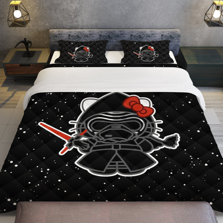 Hello Kitty Bed Set - Galactic Dreams - Star Wars Black Bedding Set - Lusy Store LLC