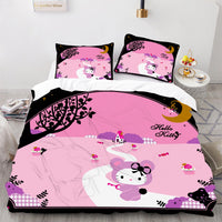 Hello Kitty Bed Set Hello Kitty And Friends Halloween Bedding Cute Bedding Set Cartoon Bed Cotton Comforters Halloween Duvet Covers LS22850 - Lusy Store