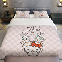 Hello Kitty Bed Set - Luxury Christmas Bed Set - Cozy Christmas Vibes - Lusy Store LLC