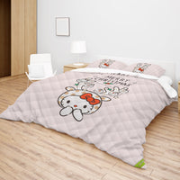 Hello Kitty Bed Set - Luxury Christmas Bed Set - Cozy Christmas Vibes - Lusy Store LLC