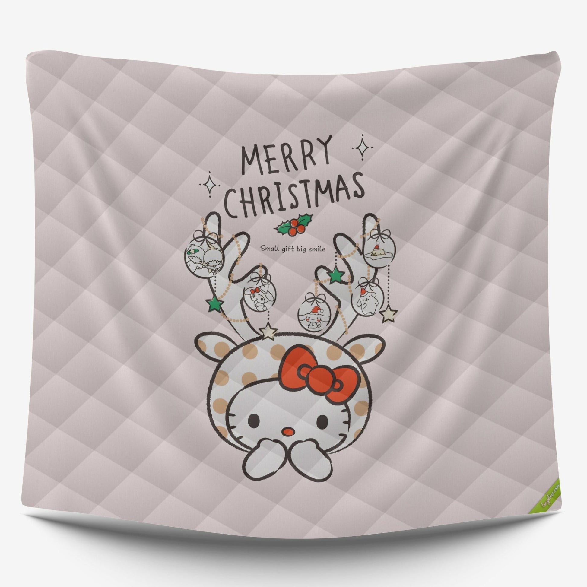 Hello Kitty Bed Set - Luxury Christmas Bed Set - Cozy Christmas Vibes - Lusy Store LLC