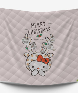 Hello Kitty Bed Set - Luxury Christmas Bed Set - Cozy Christmas Vibes - Lusy Store LLC