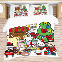 Hello Kitty Bed Set Merry Christmas with Sanrio - Embrace the Sanrio Wonderland - Lusy Store LLC