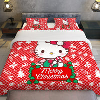 Hello Kitty Bedding Set Christmas Extravaganza Cozy and Cute for Merry Christmas - Lusy Store LLC