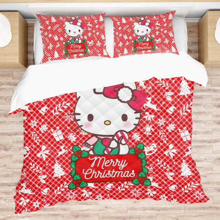 Hello Kitty Bedding Set Christmas Extravaganza Cozy and Cute for Merry Christmas - Lusy Store LLC