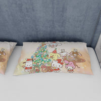 Hello Kitty Bedding Set for a Cozy Christmas Embrace the Holidays with a Cozy Christmas Quilted Blanket - Lusy Store LLC