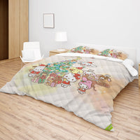 Hello Kitty Bedding Set for a Cozy Christmas Embrace the Holidays with a Cozy Christmas Quilted Blanket - Lusy Store LLC