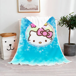 Hello Kitty Blanket Fleece Blanket Bedspreads FB10 - Lusy Store LLC