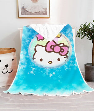 Hello Kitty Blanket Fleece Blanket Bedspreads FB10 - Lusy Store LLC