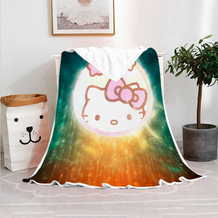 Hello Kitty Blanket Fleece Blanket Bedspreads FB10 - Lusy Store LLC