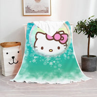 Hello Kitty Blanket Fleece Blanket Bedspreads FB10 - Lusy Store LLC