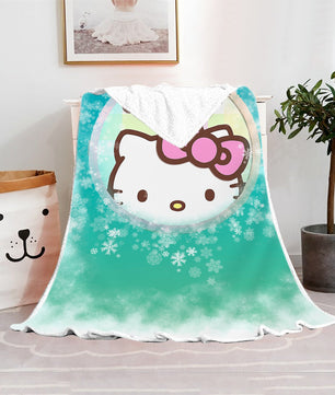 Hello Kitty Blanket Fleece Blanket Bedspreads FB10 - Lusy Store LLC